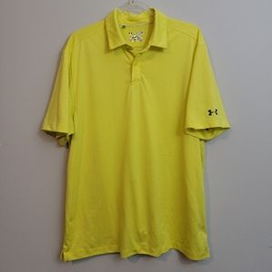Under Armour Bright Yellow Loose Fit Polo Size XL